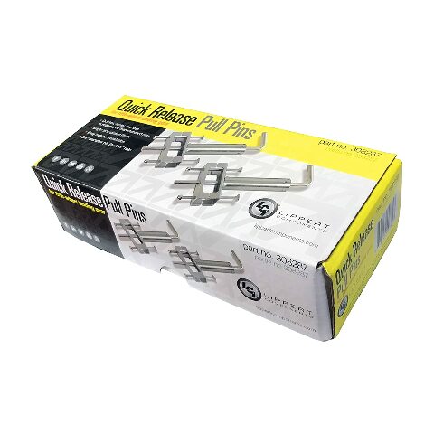 Lippert Components 308287 Quick Release Pull Pin Compatible with Fifth Wheel Landing Gear,Silver