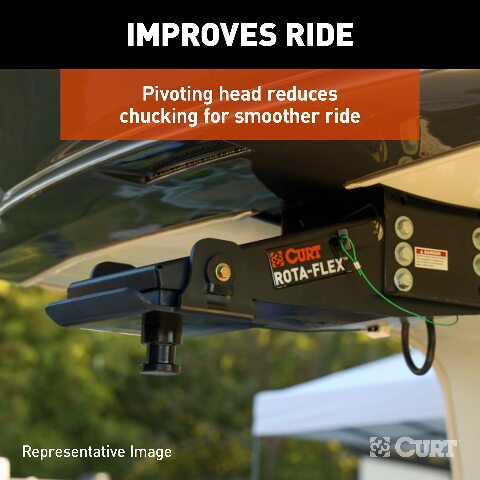 Lippert Components Curt 328330 18K Rota-Flex Rubberized Fifth Wheel Pin Box