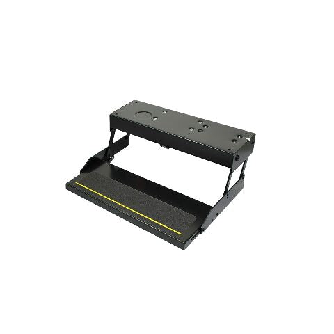 Kwikee 35 Series Electric Step Assembly, Logic Control Unit, Power Switch Kit Compatible with RV, Travel Trailers, Hidden Light, 8.5" Step Rise, Anti-Slip Surface, 12V DC Motor, Steel Construction - 3691461