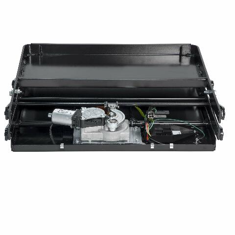 Kwikee 40 Series Electric Step Assembly, Logic Control Unit, Power Switch Kit for RV, Travel Trailers, Hidden Light, 8.5" Step Rise, Anti-Slip Surface, 12V DC Motor, Steel Construction - 3726892