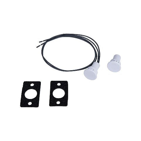 Kwikee Electric Step Replacement Round Magnetic Door Switch with 3/4" Core Compatible with RVs & Travel Trailers, White