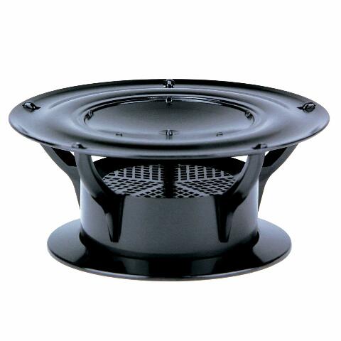Lippert 360 Siphon RV Roof Vent Cap Compatible with Odor Prevention with Universal Compatible with Built-in Bug Screen, Black Polycarbonate - 389380