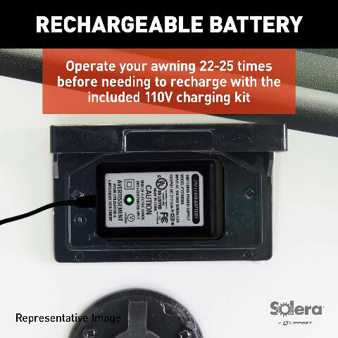 Solera 434730 Awning Roller Cradle Support Compatible with 5th Wheel RVs, Travel Trailers and Motorhomes White, 69"