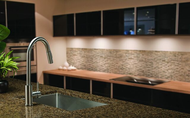 Lippert Components Flow Max Bullet Pull-Down Kitchen Faucet with Toggle Stream/Spray Options, 304-Grade Stainless Steel Construction Compatible with Residential Homes or RV Kitchens - 73 1933