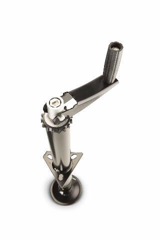 Lippert Quick Drop Tongue Jack Compatible with A-Frame Travel, Cargo, and Utility Trailers or 5th Wheel RVs, Black