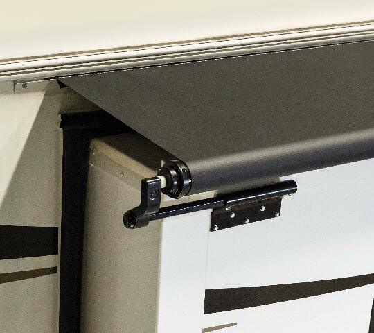 Solera V000168106 Black Slide Topper Awning - 8' (7'7" Fabric)