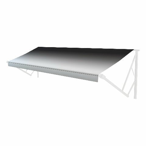 Solera Universal Compatible with Heavy-Duty Vinyl RV Patio Awning Replacement Fabric Black Fade 20' Awning (19'4" Fabric)