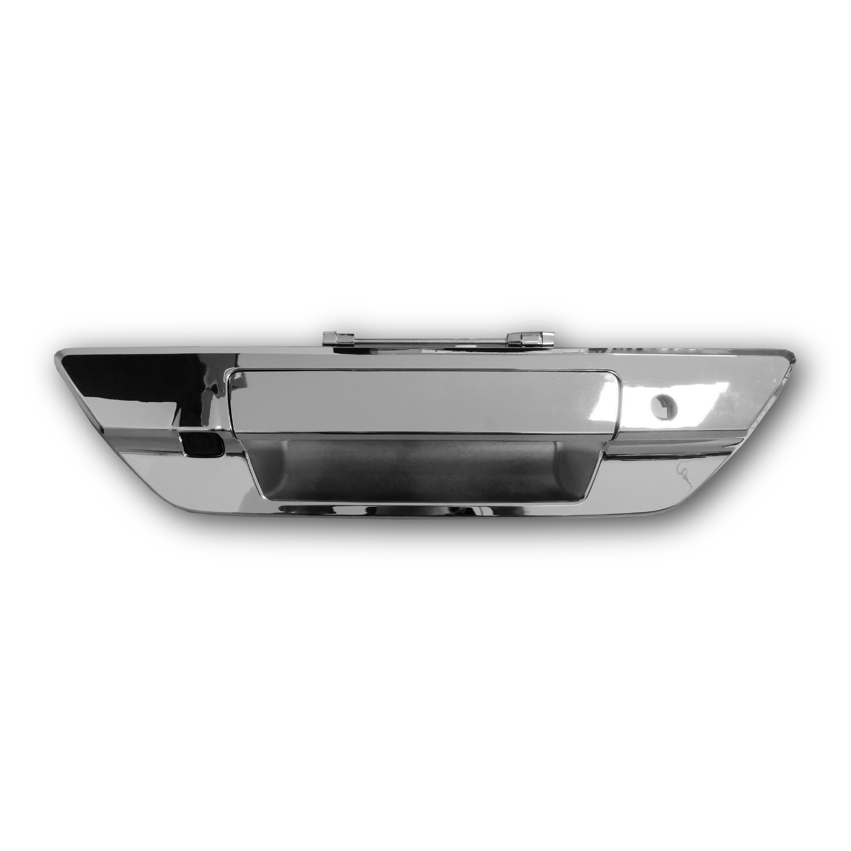 Chrome Tailgate Handle w/ Rear View Camera, Key Hole for 2016-2021 Toyota Hilux