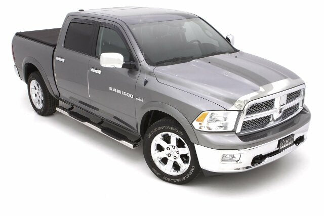 RealTruck Lund 23984003 Polished Stainless Steel 5" Oval Straight Nerf Bars Compatible with Dodge Ram 1500,  Ram 2500/3500 Crew Cab 2010-2018