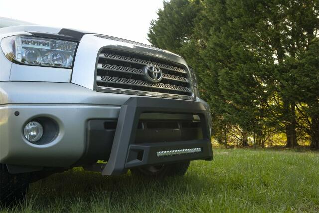 Lund 86521209 Revolution Bull Bar with Integrated LED Light Bar, Black Steel Compatible with Toyota Tundra;  Sequoia 2008-2019