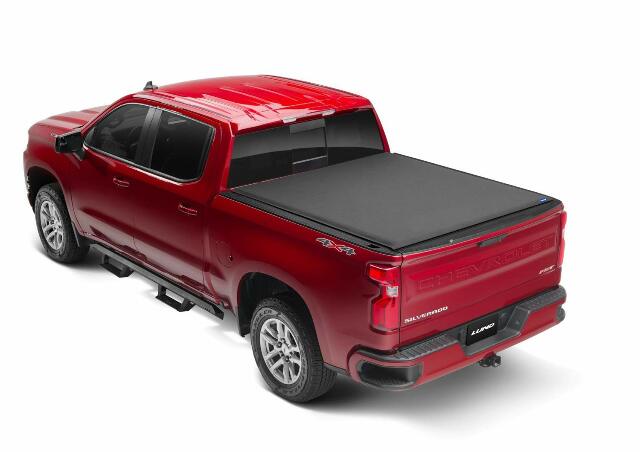 Lund Genesis Elite Roll Up Soft Roll Up Truck Bed Tonneau Cover | 968220 | Compatible with -  Toyota Tundra 5' 7" Bed (66.7") 2021