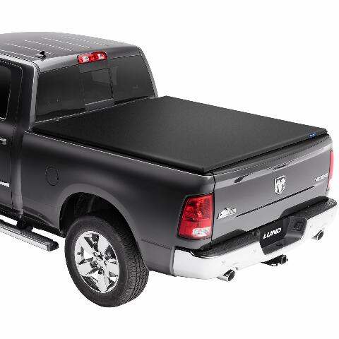 Lund Genesis Elite Roll Up Soft Roll Up Truck Bed Tonneau Cover | 968220 | Compatible with -  Toyota Tundra 5' 7" Bed (66.7") 2021