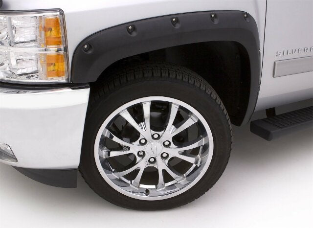 Lund RX125S Elite Series Black Rivet Style Fender Flare (Smooth Finish, 4pc Set)
