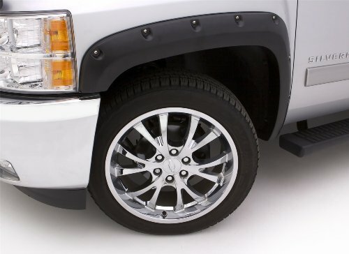 Lund RX125S Elite Series Black Rivet Style Fender Flare (Smooth Finish, 4pc Set)