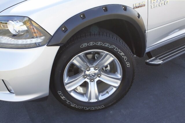 Lund RX204S Elite Series Black Rivet Style Standard Front and Rear Fender Flare - 4 Piece