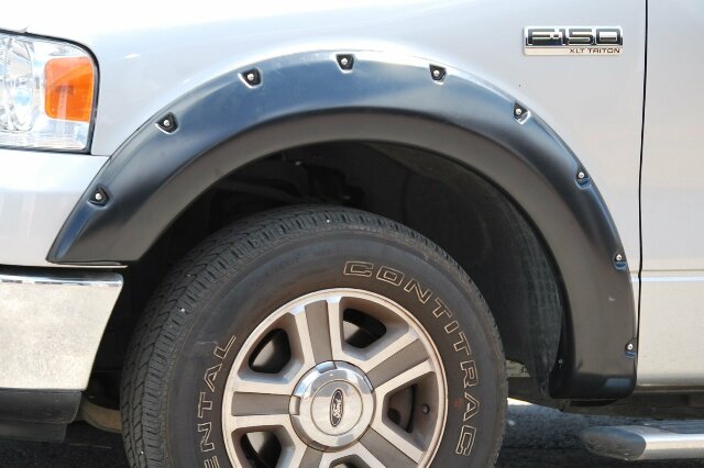 Lund RX310S Elite Series Black Rivet Style Standard Front and Rear Fender Flare - 4 Piece