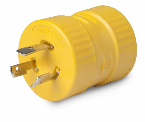 ParkPower by Marinco 127A Generator Adapter, 30A/125V Connector and 20A/125V Locking Male Plug