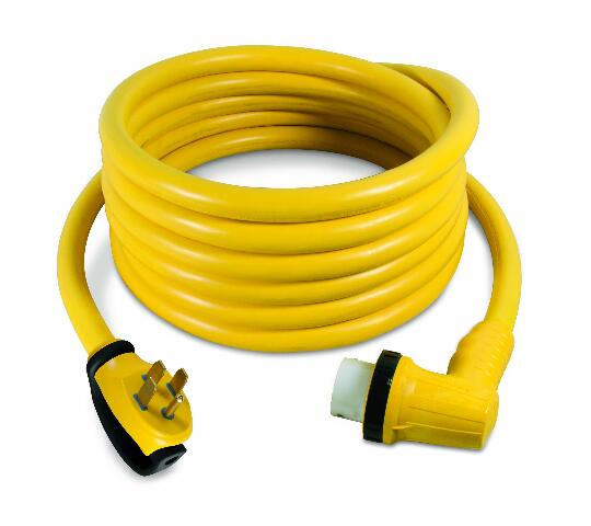 Marinco ParkPower 30RPC50RV Yellow 30 Feet, 50 Amp 125/250V Right Angle RV Cordset