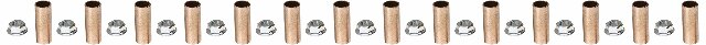MORryde MOR/RYDE 213.3008 UO12-021 Heavy Duty Shackle Upgrade Kit, Stock/Equaflex 3-1/8" Shackles - Tandem Axle