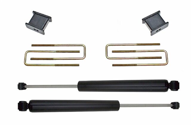 Maxtrac Suspension 902120 Body Lift Kit and Component (2In Lift Blocks, U-Bolts, Rear Maxtrac Shocks 2650Ll)