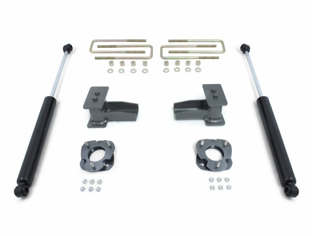 Maxtrac Suspension 903141 Body Lift Kit and Component (2.5In Strut Spacers, 4In Blocks/U-Bolt, Maxtrac Shocks 3200Ll-4)