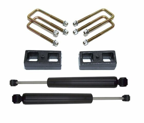 Maxtrac Suspension 905320 Body Lift Kit and Component (2In Blocks, U-Bolts, Maxtrac Shocks 2650Ll)