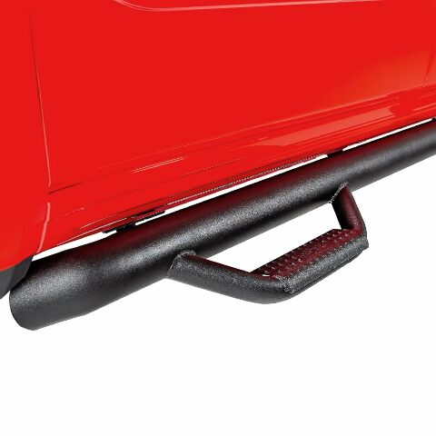 RealTruck Nerf Steps Compatible with RAM | Cab Length, Heavy Duty Steel, Textured Black | D0984CC-TX | Compatible with .5 RAM 1500,  2500/3500/4500 /5500 Crew Cab, SRW/DRW Gas/Diesel. 2010-2018