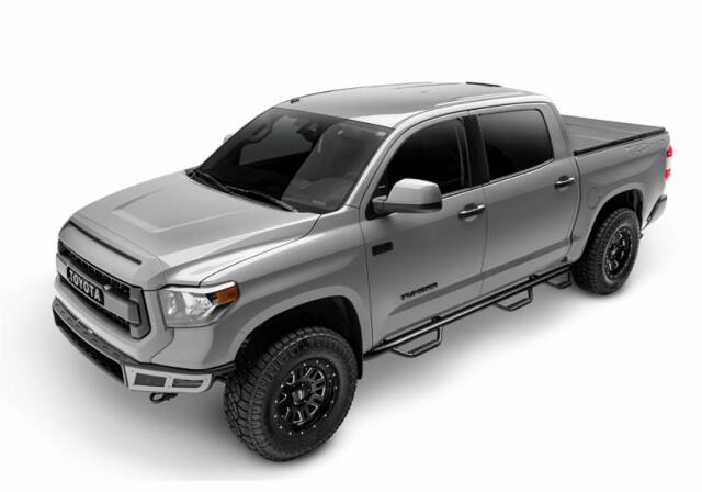 RealTruck Nerf Steps Compatible with Ford F-150 | Wheel-to-Wheel w/ Bed Access, Heavy Duty Steel, Textured Black | F09100QC-6-TX | Compatible with Ford F-150/Lobo SuperCab 6.5' Standard Bed, SRW Gas. 2009-2014