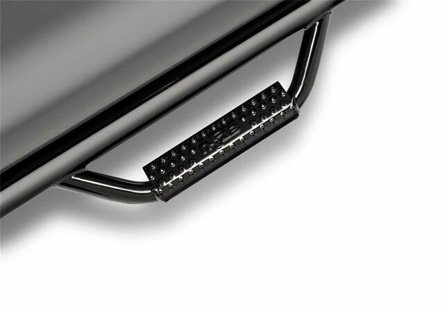 RealTruck Nerf Steps Compatible with Ford F-150 | Cab Length, Heavy Duty Steel, Gloss Back | F0973QC | Compatible with Ford F-150/Raptor/Lobo SuperCab, SRW Gas. 2009-2014
