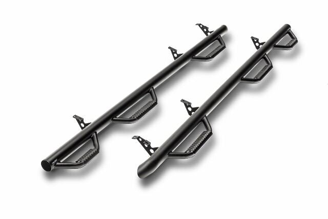 N-Fab Nerf Steps | Textured Black, Wheel-to-Wheel w/ Bed Access | F1797QC-6-TX | Compatible with Ford F-250 / F-350 Super Duty SuperCab 6.75' Standard Bed, SRW / DRW Gas / Diesel 2017-2023