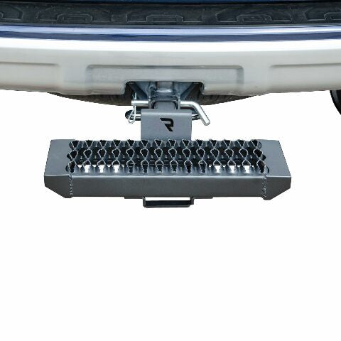 RealTruck Growler Hitch Step | Aluminum, 19" Long x 7" Wide, Textured Black | GHS2018-TX | Universal w/Standard 2" Hitch Receiver