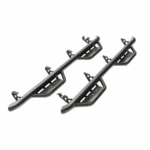 RealTruck Podium SS Steps Compatible with Jeep Gladiator JT | Wheel-to-Wheel, Stainless Steel, Polished | HPJT-SS | Compatible with  Jeep Gladiator (JT) 4 Door, SRW Gas 2020-2024