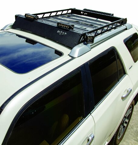 N-Fab T102MRF Aluminum Modular Roof Rack Bolt On Textured Black Aluminum Modular Roof Rack