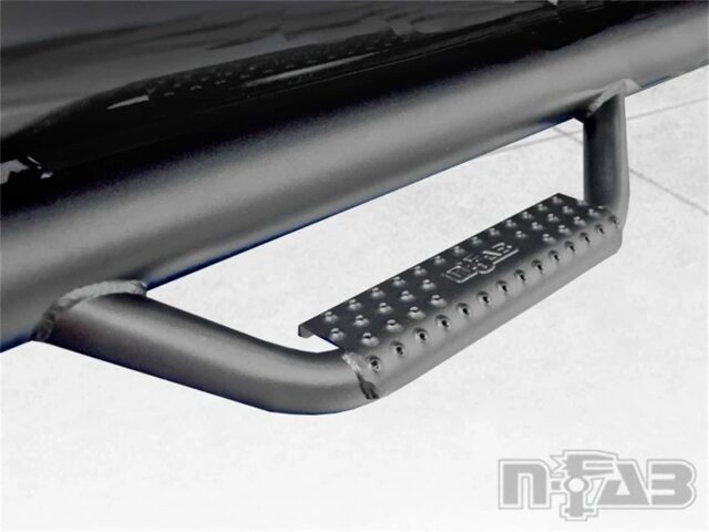 RealTruck Nerf Steps Compatible with Toyota 4Runner | Wheel-to-Wheel, Heavy Duty Steel, Textured Black | T1164RL | Compatible with Toyota 4Runner Limited,  SR5 SUV, SRW Gas. 2010-2013