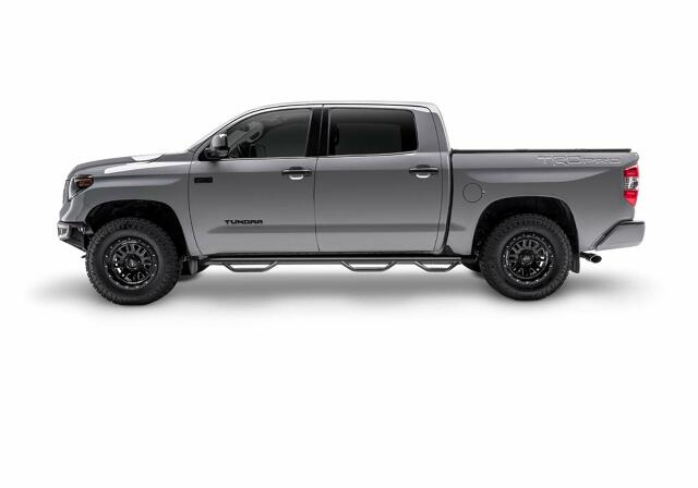 RealTruck Nerf Steps Compatible with Toyota Tacoma | Wheel-to-Wheel w/ Bed Access, Heavy Duty Steel, Textured Black | T1683QC-6-TX | Compatible with Toyota Tacoma Access Cab 6' Standard Bed, SRW Gas. 2016-2022