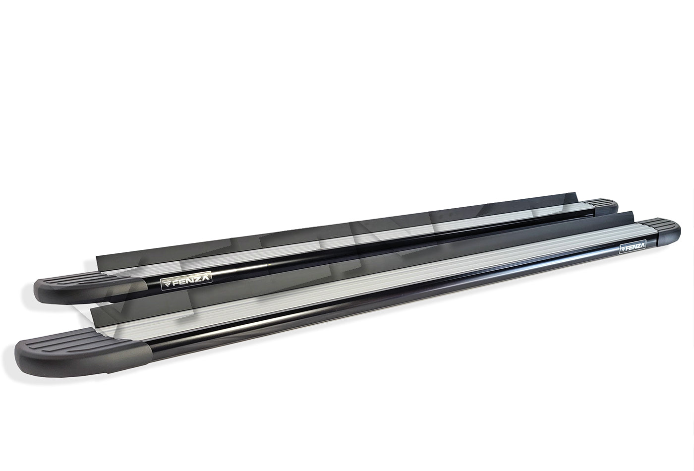 Running Boards Side Steps Black & Silver Compatible With Nissan Frontier 16+