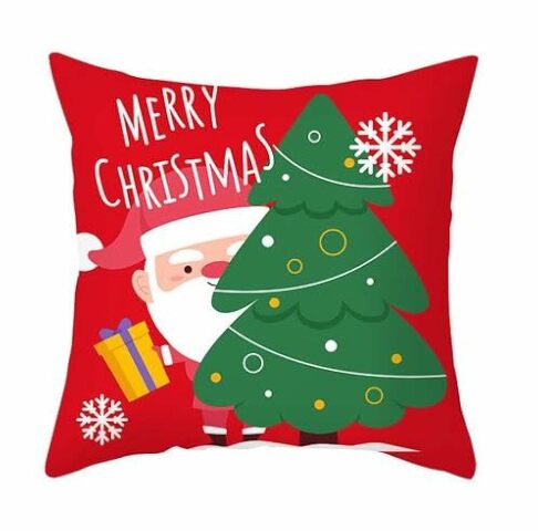 Fenza Custom Christmas Pillow Covers For Family, Linen Double Side Printed Pattern Throw Pillow, 1 Piece Set 18X18 Pillow, Inserts Are Not Included Or Sold Separately (Y-276)