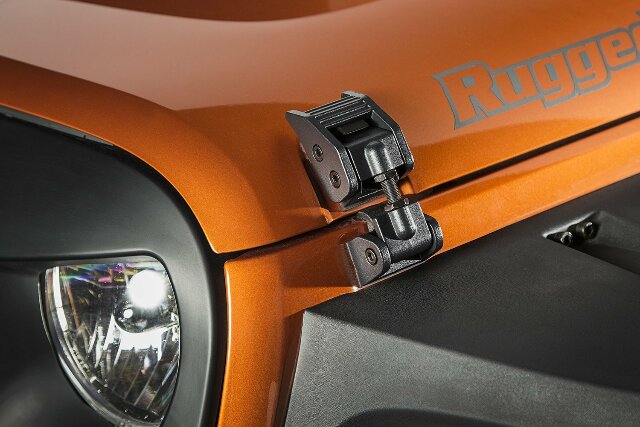 Rugged Ridge | Hood Catch Kit, Textured Black | 11210.17 | Compatible with Jeep Wrangler JK 2007-2018