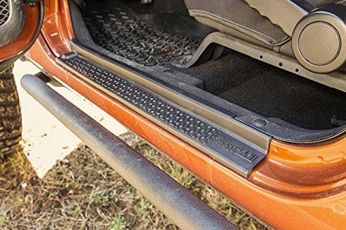 Rugged Ridge All-Terrain Entry Guards Compatible with Jeep Wrangler JKU | 4-Piece Set, No Drill | Black Thermoplastic | 11216.21 | Compatible with Jeep Wrangler JKU 4-Door 2007-2018
