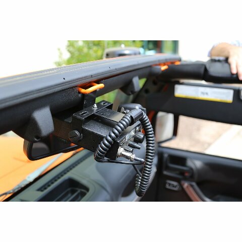 Rugged Ridge | Radio Mounting Bracket, CB | 11503.95 | Compatible with Jeep Wrangler JK 2007-2018