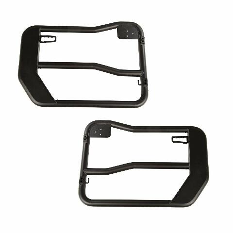 Rugged Ridge Fortis Tube Doors Compatible with Jeep Wrangler/Gladiator | Front | 11509.13 | Compatible with Jeep Wrangler JL;  Jeep Gladiator JT 2020-2025