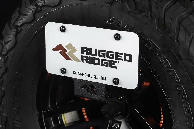 Rugged Ridge 11585.25 Tag Relocation Bracket, Rear, 18-Current Jeep Wrangler JL