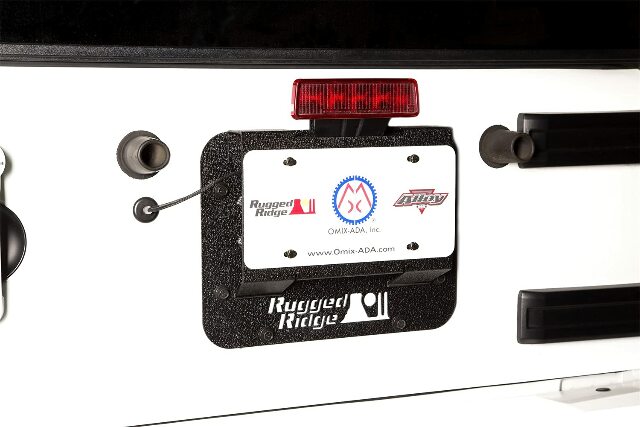 Rugged Ridge 11586.11 Tire Carrier Delete Plate Kit: 07-18 Jeep Wrangler JK