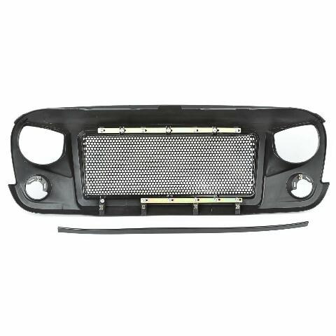 Rugged Ridge | Spartan Grille, Satin Black | 1.01 | Compatible with  Jeep Wrangler JK 2007-2018