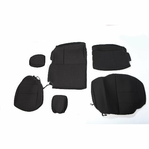 Rugged Ridge | Seat Cover, Rear, Neoprene Black | 13264.01 | Compatible with Jeep Wrangler JKU 4-Door 2007-2018