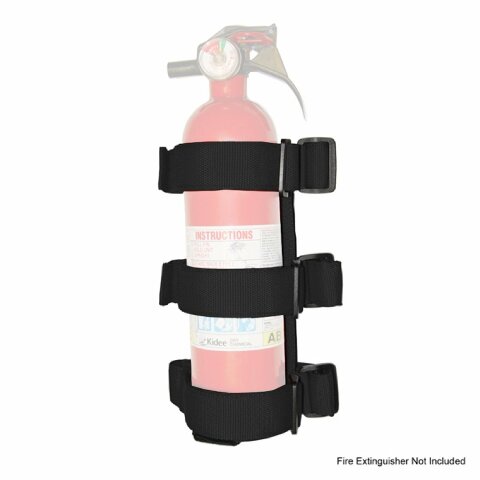 Rugged Ridge 13305.21 Fire Extinguisher Holder, Sport Bar, Black; 55-Current Jeep CJ/Wrangler / 20-Current Gladiator