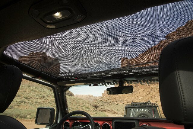Rugged Ridge 13579.72 Eclipse Sun Shade, Front, Black; 18-Current Wrangler (4Dr) / 2121 Gladiator