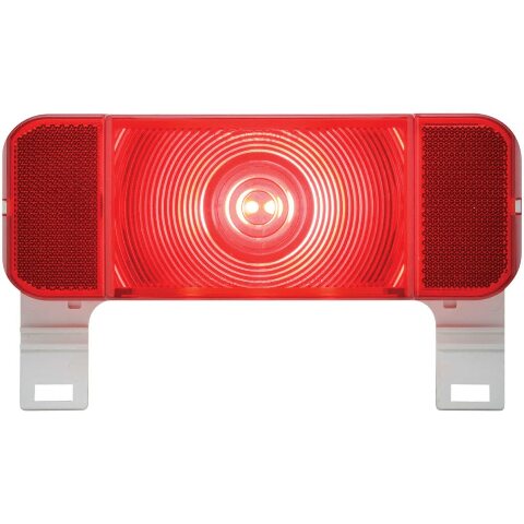 Optronics RVSTL61S LED RV Combination Tail Light with White Base and License Illuminator - Driver Side