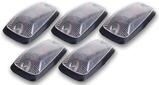 Pacer Performance 20-220C Hi-Five Chevy Style Clear 5 Cab Roof Light Kit