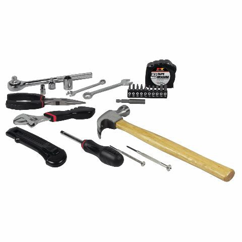 Performance Tool W1532 107pc Home & Auto Tool Set, Hand Tools - Tool Sets , Red
